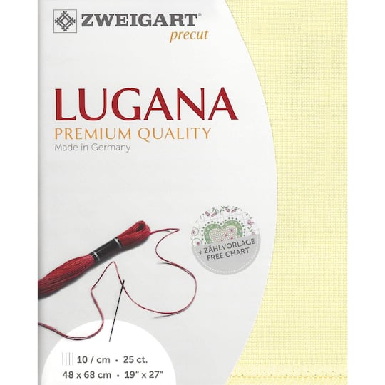 Zweigart® Precut Lugana 25 Count Fabric